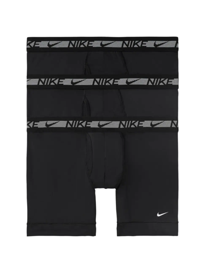 Nike Dri-fit 3-piece Boxer Brief Set In Black