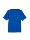 Vineyard Vines Kids' Little Boy's & Boy's Glow-in-the-dark Whale Print T-shirt In Navy
