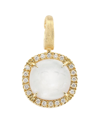 MARCO BICEGO WOMEN'S JAIPUR COLOR 18K YELLOW GOLD, MOTHER-OF-PEARL, & DIAMOND PENDANT