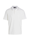 Theory Men's Fowler Jersey Polo Shirt In White Opal