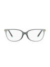 Tiffany & Co Wheat Leaf 54mm Rectangle Optical Eyeglasses In Green Gradient