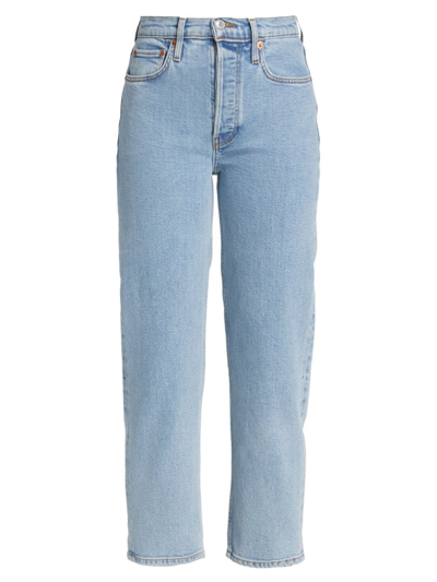 Re/done Women's '70s Stove Pipe Ankle-crop Jeans In Naf