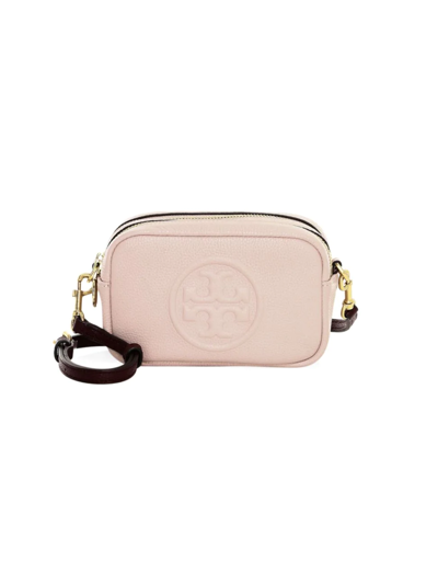 Tory Burch Women's Mini Perry Bombé Leather Camera Bag In Shell Pink