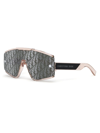 Dior Xtrem Mu 72c Shield Sunglasses In Pink/gray Mirror