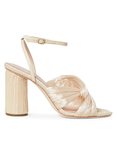 Loeffler Randall Women's Reed Pleated Twist High-heel Sandals In Almond
