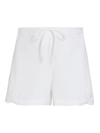 La Perla Souple Lace Trim Shorts In White