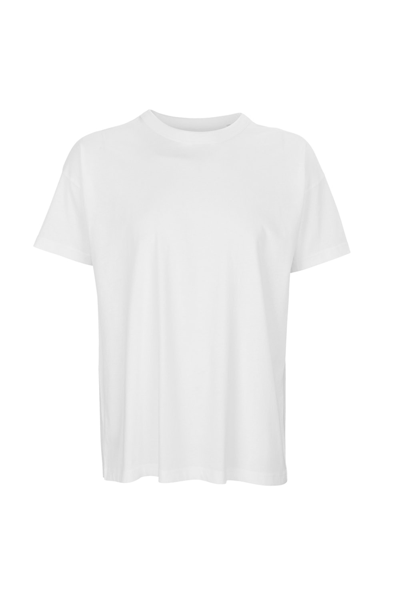 Sols Womens Boxy Organic Oversized T-shirt In White
