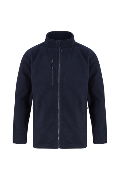 Henbury Unisex Adult Recycled Polyester Fleece Jacket In Blue