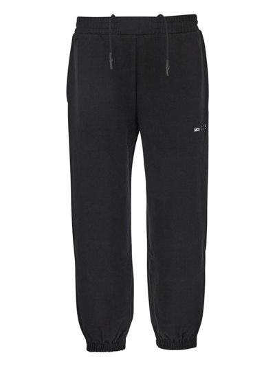 Mcq By Alexander Mcqueen Logo Detail Ribbed Track Trousers In Black