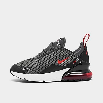 Nike Air Max 270 Little Kids' Shoes In Iron Grey/black/white/university Red