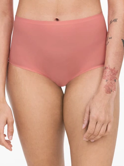 Chantelle Soft Stretch Full Brief In Peach Delight