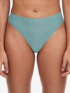 Chantelle Soft Stretch Mid-rise Stretch-woven Thong In Trellis Green