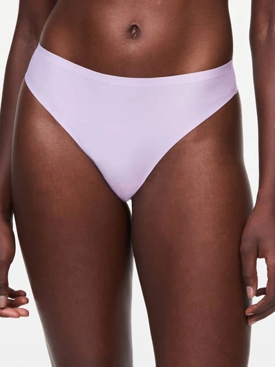 Chantelle Soft Stretch One-size Seamless Thong In Lavender Frost