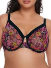 Curvy Couture All You Mesh Bra In Retro Roses