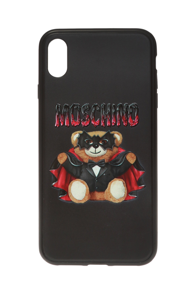 Moschino Bat Teddy Iphone Xs Case In Black