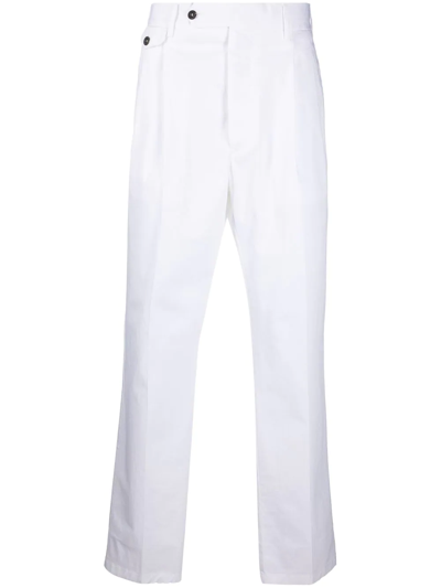 Lardini Cotton Tapered-trousers In White