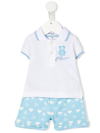 Philipp Plein Junior Embroidered-logo Two-piece Set In White