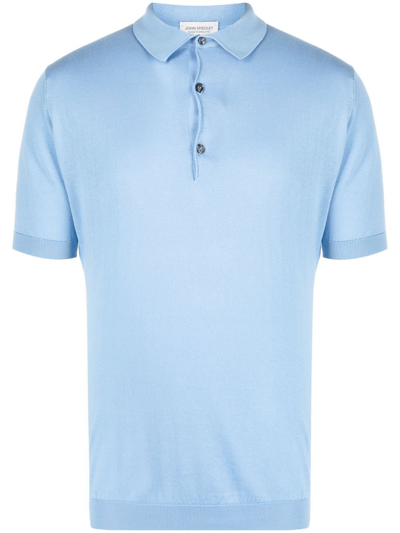 John Smedley Polo衫  男士 颜色 蓝色 1 In Blue