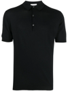 John Smedley Short Sleeve Polo Shirt In Black