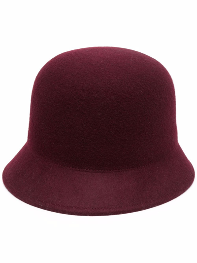 Nina Ricci Felted Wool Hat In Red