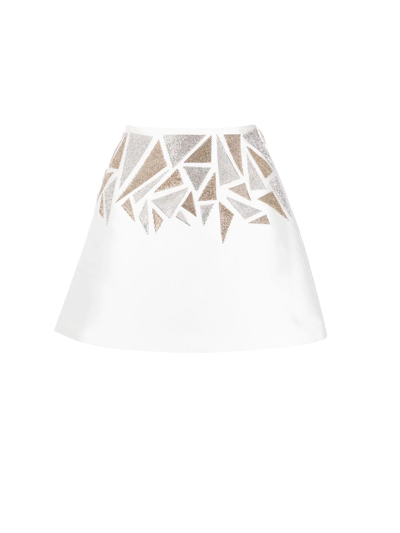 Nué Silk Blend Skirt - Atterley In White