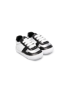 Philipp Plein Newborn Lace-up Sneakers In White