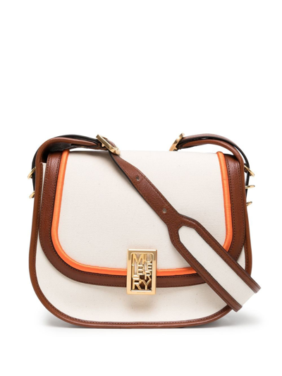Mulberry Sadie Canvas & Leather Satchel In White
