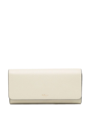 Mulberry Continental Classic Grain Wallet In Chalk