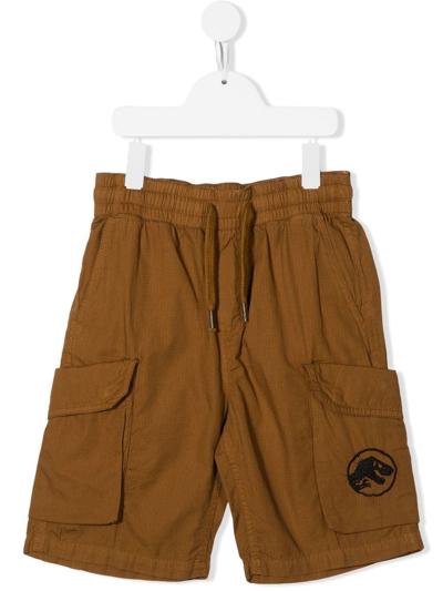 Molo Kids' X Jurassic World Argod Shorts In Brown