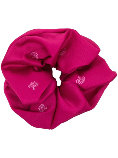 Mulberry Solid Hair Scrunchie In Purple