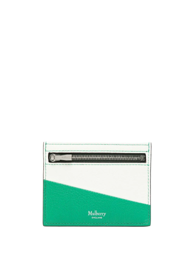 Mulberry Colour-block Leather Cardholder In White