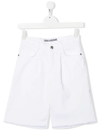 Zadig & Voltaire Mid-rise Cotton Shorts In White