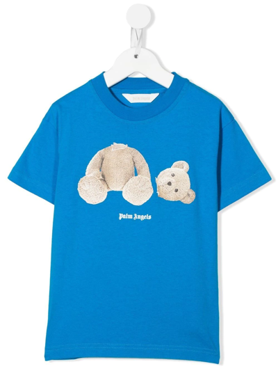 PALM ANGELS TEDDY BEAR PRINT T-SHIRT