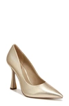 Sam Edelman Women's Antonia Flared-heel Pumps Women's Shoes In Gold