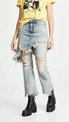 R13 DOUBLE CLASSIC SKIRTED JEANS