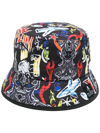 Philipp Plein Bucket Hat Skull And Plein In Black