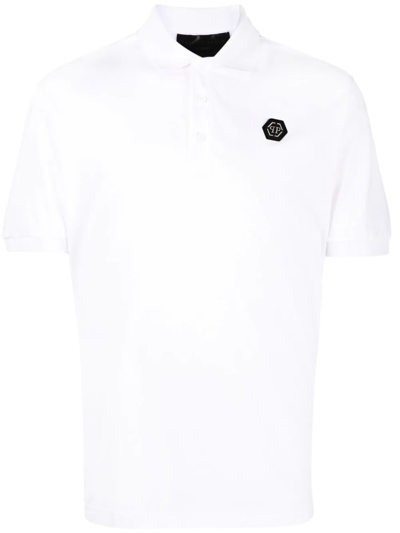 Philipp Plein Iconic Plein Polo Shirt In Black Black