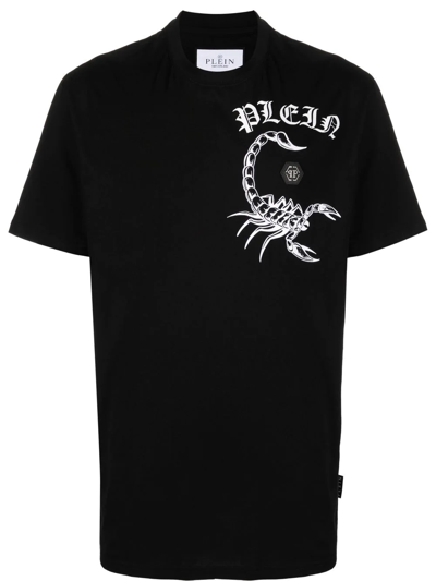 Philipp Plein Chest Logo-print Detail T-shirt In Black