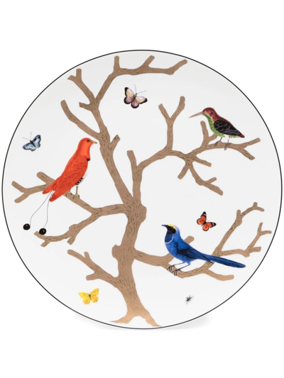 Bernardaud Aux Oiseaux Ultra Flate Plate, 12" In White