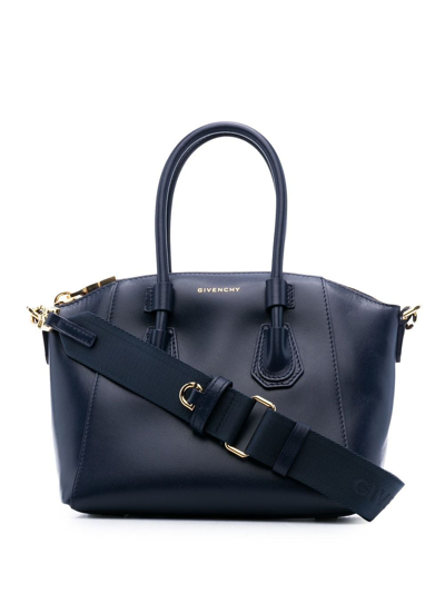 Givenchy Small Antigona Tote Bag In Blue