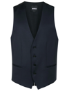 HUGO BOSS BUTTON-DOWN TAILORED WAISTCOAT