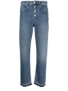 Isabel Marant Étoile Belden Cotton High-rise Jeans In Blue
