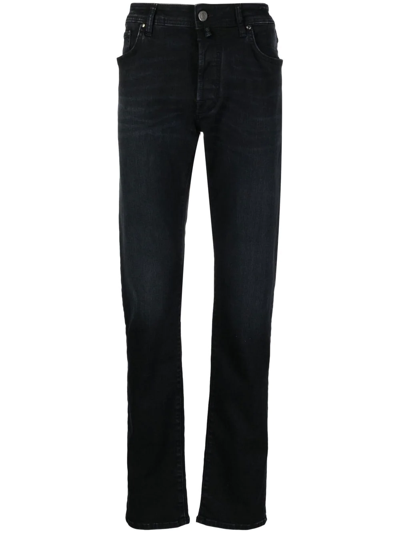 Jacob Cohen Straight Leg Jeans In Black