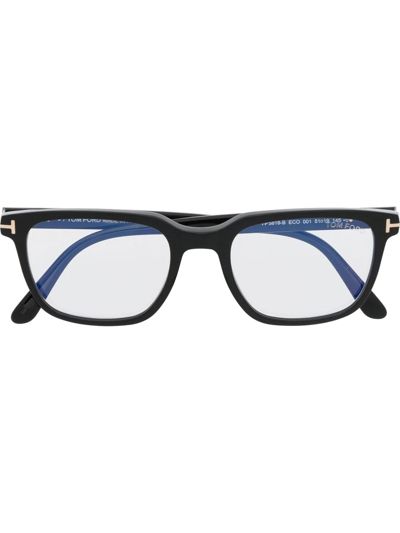 Tom Ford Wayfarer-frame Optical Glasses In Black