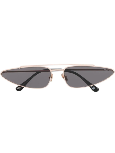 Tom Ford Cat-eye Frame Sunglasses In Gold