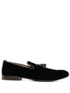 TOM FORD VELVET NICHOLAS TASSEL-DETAIL SLIPPERS