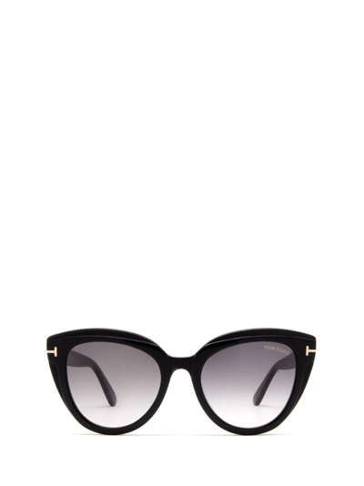 Tom Ford Eyewear Cara Cat In Black