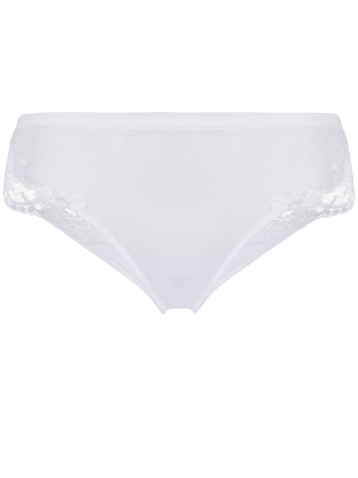 La Perla Souple Cotton Medium Briefs in White Womens Clothing Lingerie Knickers and underwear Save 11% 