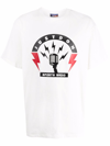 Just Don Logo-print Short-sleeve T-shirt White In White