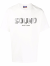 Just Don Sound-print Short-sleeve T-shirt In White